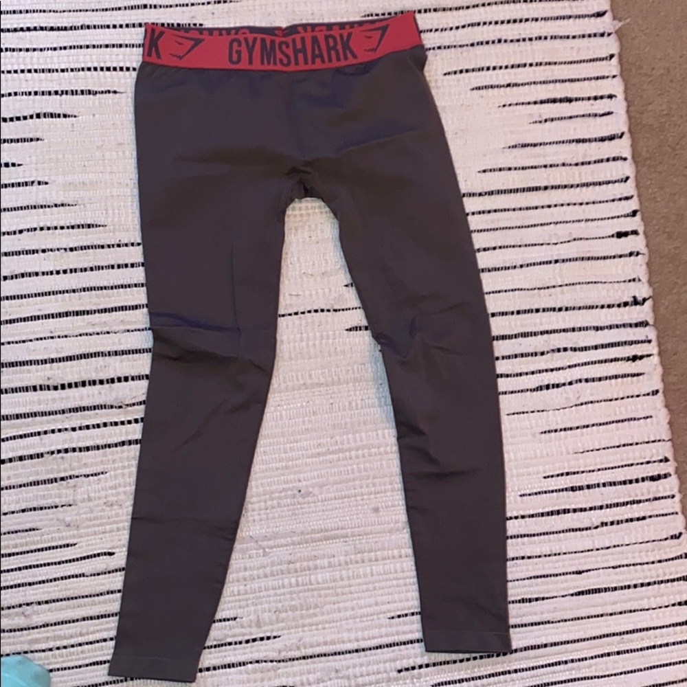 Gymshark Fit Leggings charcoal/pink size medium
